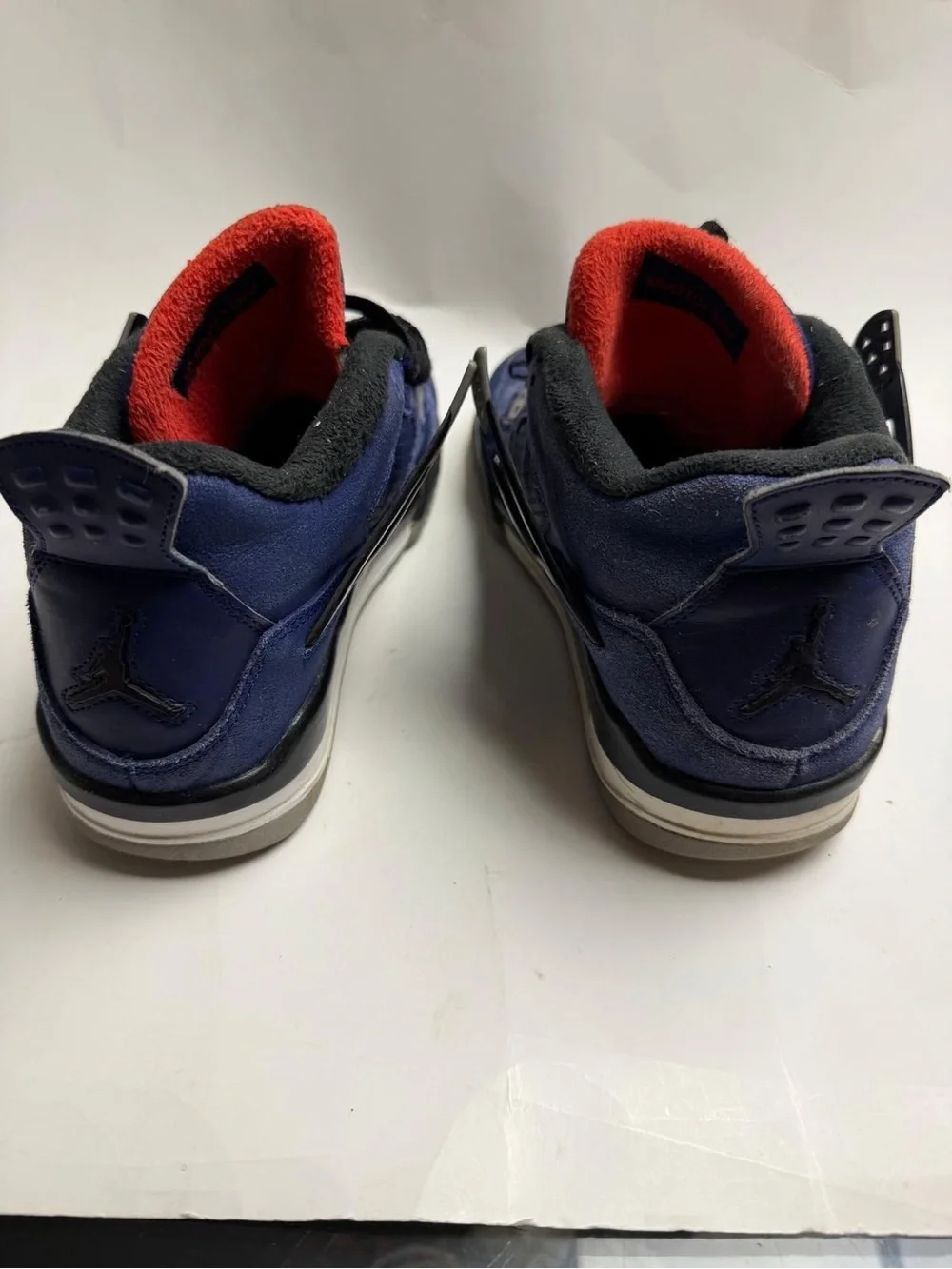 Jordan Kids Navy and Red Low-Top Sneakers
